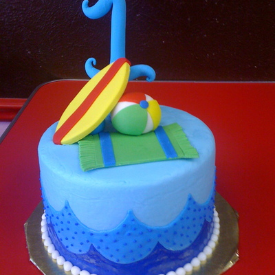 Beach Theme Smash Cake