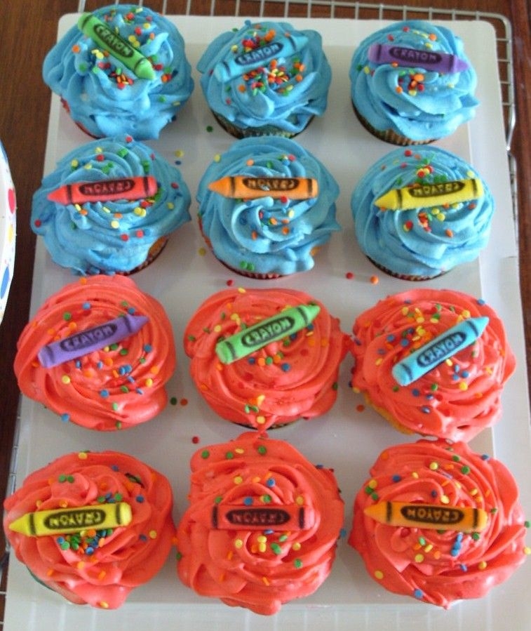 Crayon Cupcakes