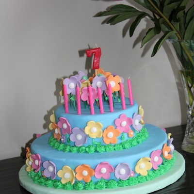Fondant Flower Cake