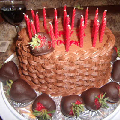 Basket Full Of Chocolate Covered Stawberries