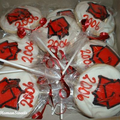 Red Preschool Graduation Cookies