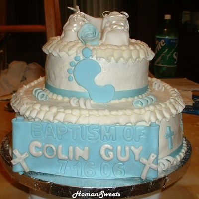 Baptism Cake For 3 Month Old Baby