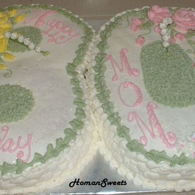 1St Of 2 "80Th" Birthday Cakes I Made For An Order