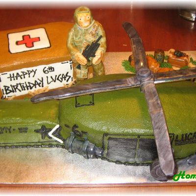 Army Helicopter Bday Cake