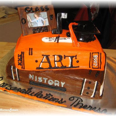 First Time Making Stacked Books Cake