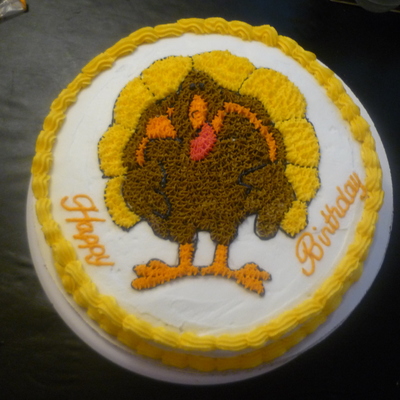 Thanksgiving-Birthday Cake