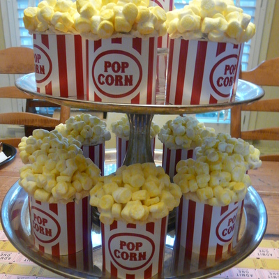 Popcorn Bucket Cupcakes