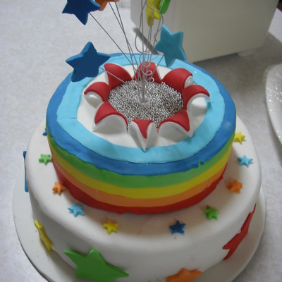 21St Cake - Rainbow