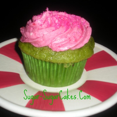 Green And Pink Cupcake