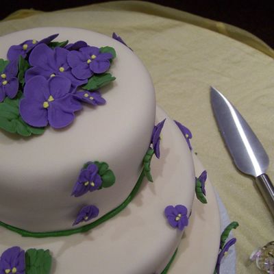 Violet 50Th Ann. Cake