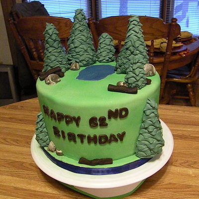 Outdoors Cake