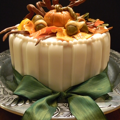 Fall Harvest Birthday Cake