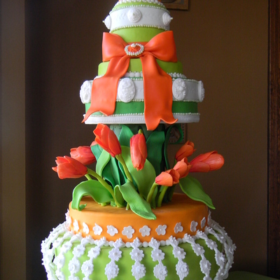 Botanical Garden Wedding Cake