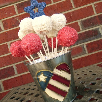 Patriotic Cake Pops