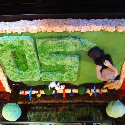 Backyard Birthday Cake