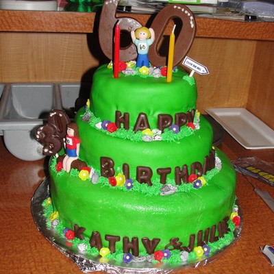 30Th And 60Th Birthday Cake