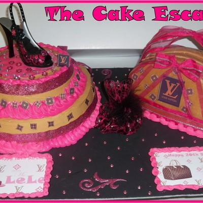 Luis Vuttion Cake And Purse Cake