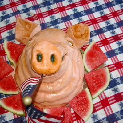 Pig Head Cake