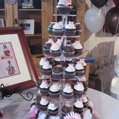 First Birthday Cupcake Tower