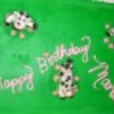 Cow Birthday Cake