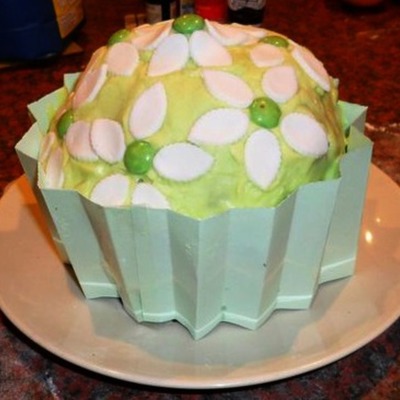Giant Green Cupcake