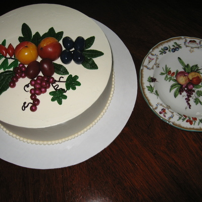 Marzipan Plate Cake