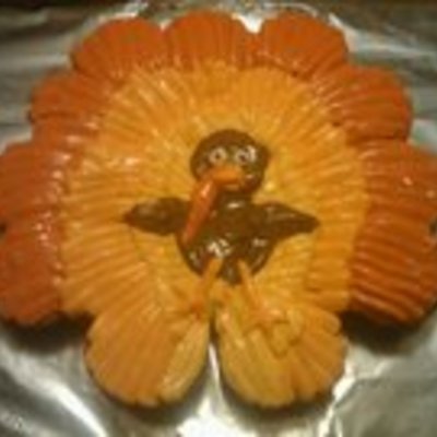 Turkey Cupcake Cake