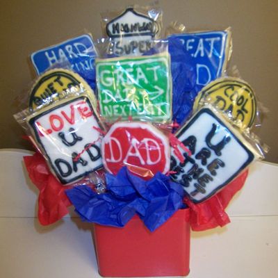 Road Sign Father's Day Cookie Bouquet
