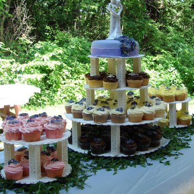 Park Wedding Cupcake Tree
