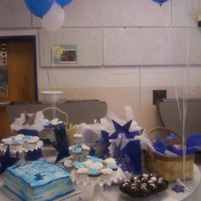 Blue And White Dessert Table