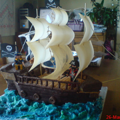 Pirate Ship Cake