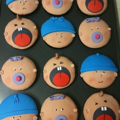 Baby Face Cupcakes