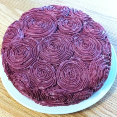 Rosette Valentine's Day Cake