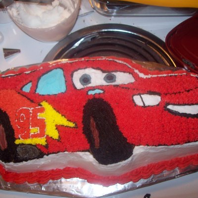 Lightning Mcqueen Cake