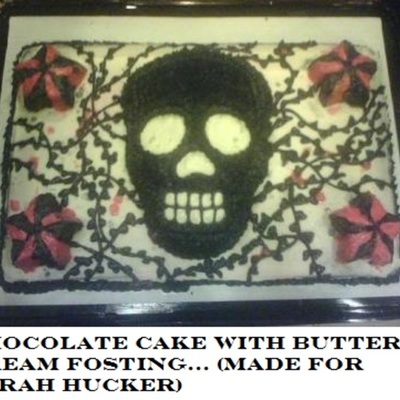 Skull And Star Cake