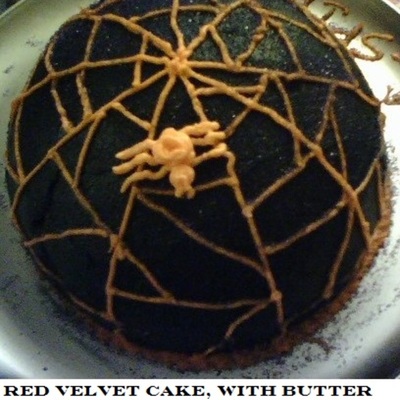 Halloween Spider Web Cake