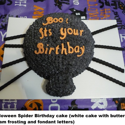 Halloween Spider Cake