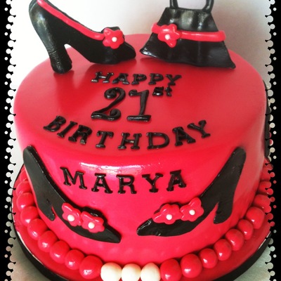 Shoes And Purses! 21St Birthday Cake!