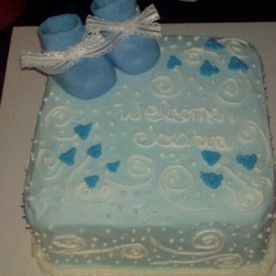 Baby Boy Shower Cake