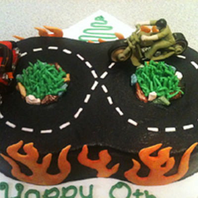 Motorcycle Cake
