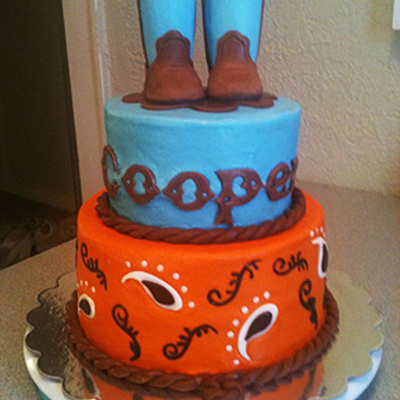 Babyshower Cowboy Themed Cake