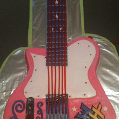 Hannah Montana Guitar Cake