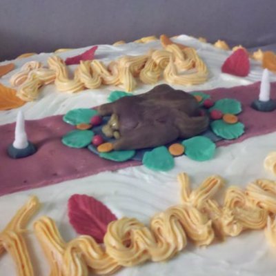 Thanksgiving Dinner Cake