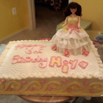 Barbie Doll Birthday Cake