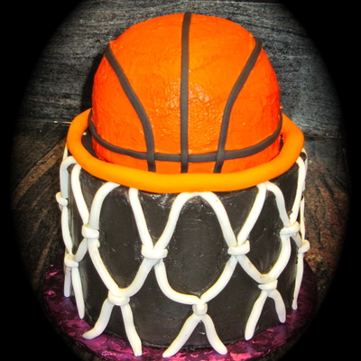 Basketball Hoop Cake