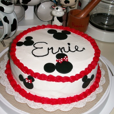Mickey And Minnie Birthday Cake