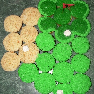Golf Course Made All Out Of Cupcakes