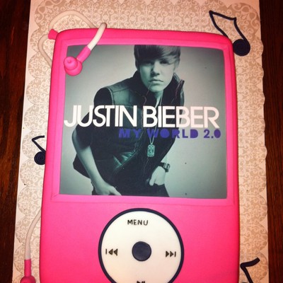 Justin Bieber Mp3 Player Cake