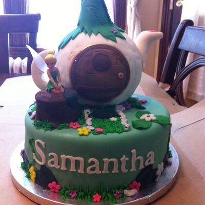 Tinkerbell House Cake