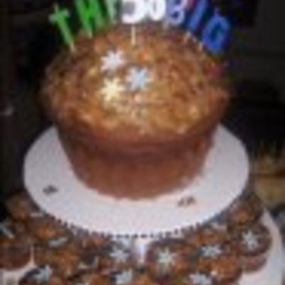 Jumbo German Chocolate Cupcake
